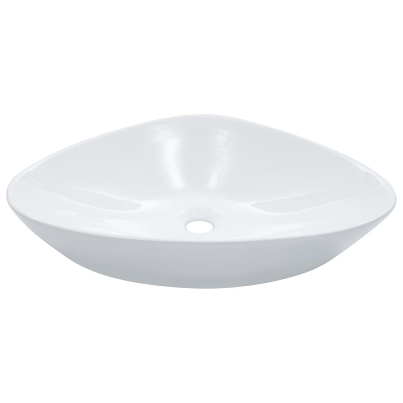 vidaXL Lavandino 58,5x39x14 cm in Ceramica Bianco vidaXL Lavandino 58,5x39x14 cm in Ceramica Bianco