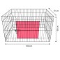 FLAMINGO Recinto per Conigli 4 pz Quadri 100x70x60 cm Tortora FLAMINGO Recinto per Conigli 4 pz Quadri 100x70x60 cm Tortora
