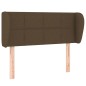 vidaXL Testiera ad Orecchio Marrone Scuro 93x23x78/88 cm in Tessuto vidaXL Testiera ad Orecchio Marrone Scuro 93x23x78/88 cm in Tessuto