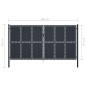 vidaXL Cancello per Giardino in Acciaio 400x175 cm Antracite