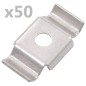 vidaXL Clip a Farfalla per Recinzioni 50 pz in Inox vidaXL Clip a Farfalla per Recinzioni 50 pz in Inox