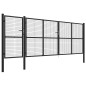 vidaXL Cancello per Giardino in Acciaio 500x150 cm Antracite vidaXL Cancello per Giardino in Acciaio 500x150 cm Antracite