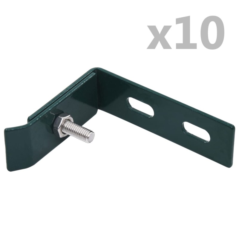 vidaXL Set di Connettori Angolari a Parete 10 pz Verde vidaXL Set di Connettori Angolari a Parete 10 pz Verde