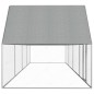 vidaXL Pollaio 8x2x2 m in Acciaio Zincato