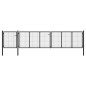 vidaXL Cancello per Giardino in Acciaio 500x75 cm Antracite vidaXL Cancello per Giardino in Acciaio 500x75 cm Antracite