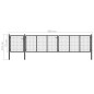vidaXL Cancello per Giardino in Acciaio 500x75 cm Antracite vidaXL Cancello per Giardino in Acciaio 500x75 cm Antracite