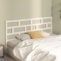 Testiera per Letto Bianca 206x4x100cm in Legno Massello di Pino Testiera per Letto Bianca 206x4x100cm in Legno Massello di Pino