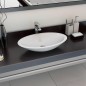 vidaXL Lavandino 59,3x35,1x10,7 cm Blocco in Marmo/Minerale Bianco vidaXL Lavandino 59,3x35,1x10,7 cm Blocco in Marmo/Minerale Bianco