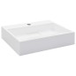 vidaXL Lavandino 50x38x13 cm Blocco in Marmo/Minerale Bianco vidaXL Lavandino 50x38x13 cm Blocco in Marmo/Minerale Bianco