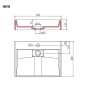 vidaXL Lavandino 50x38x13 cm Blocco in Marmo/Minerale Bianco vidaXL Lavandino 50x38x13 cm Blocco in Marmo/Minerale Bianco