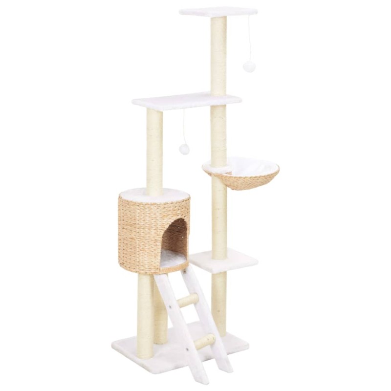 vidaXL Albero per Gatti con Tiragraffi in Sisal Seagrass vidaXL Albero per Gatti con Tiragraffi in Sisal Seagrass