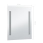 vidaXL Specchio da Parete a LED per Bagno 50x60 cm vidaXL Specchio da Parete a LED per Bagno 50x60 cm