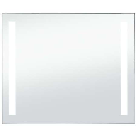 vidaXL Specchio da Parete a LED per Bagno 80x60 cm