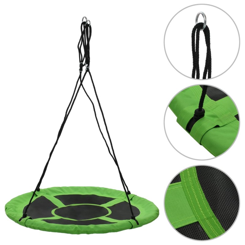 vidaXL Altalena 110 cm 100 kg Verde vidaXL Altalena 110 cm 100 kg Verde