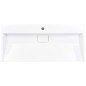 vidaXL Lavandino 100x46x11 cm Blocco in Marmo/Minerale Bianco vidaXL Lavandino 100x46x11 cm Blocco in Marmo/Minerale Bianco