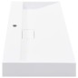 vidaXL Lavandino 100x46x11 cm Blocco in Marmo/Minerale Bianco vidaXL Lavandino 100x46x11 cm Blocco in Marmo/Minerale Bianco