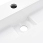 vidaXL Lavandino 100x46x11 cm Blocco in Marmo/Minerale Bianco vidaXL Lavandino 100x46x11 cm Blocco in Marmo/Minerale Bianco