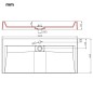 vidaXL Lavandino 100x46x11 cm Blocco in Marmo/Minerale Bianco vidaXL Lavandino 100x46x11 cm Blocco in Marmo/Minerale Bianco