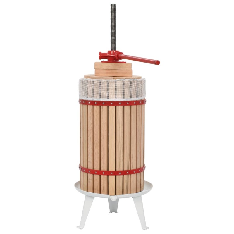 vidaXL Torchio per Frutta e Vino con Sacco in Tessuto 30 L Rovere vidaXL Torchio per Frutta e Vino con Sacco in Tessuto 30 L Rovere