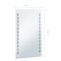 vidaXL Specchio da Parete a LED per Bagno 60x100 cm