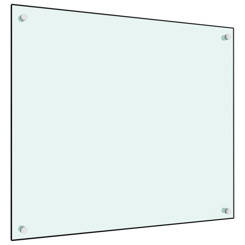 vidaXL Paraschizzi per Cucina Bianco 70x60 cm in Vetro Temperato vidaXL Paraschizzi per Cucina Bianco 70x60 cm in Vetro Temperato