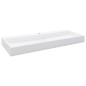 vidaXL Lavandino 120x46x11 cm Blocco in Marmo/Minerale Bianco vidaXL Lavandino 120x46x11 cm Blocco in Marmo/Minerale Bianco