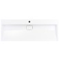 vidaXL Lavandino 120x46x11 cm Blocco in Marmo/Minerale Bianco vidaXL Lavandino 120x46x11 cm Blocco in Marmo/Minerale Bianco