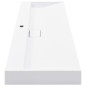 vidaXL Lavandino 120x46x11 cm Blocco in Marmo/Minerale Bianco vidaXL Lavandino 120x46x11 cm Blocco in Marmo/Minerale Bianco