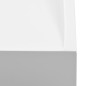 vidaXL Lavandino 120x46x11 cm Blocco in Marmo/Minerale Bianco vidaXL Lavandino 120x46x11 cm Blocco in Marmo/Minerale Bianco