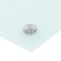 vidaXL Paraschizzi per Cucina Bianco 100x60 cm in Vetro Temperato