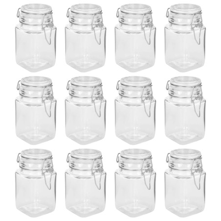 vidaXL Barattoli per Marmellata in Vetro con Chiusura 12 pz 260 ml