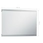vidaXL Specchio LED da Bagno con Sensore Tattile 100x60 cm