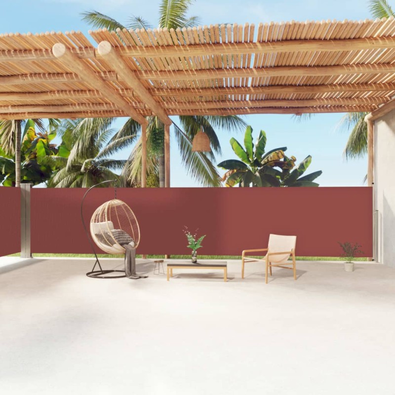 vidaXL Tenda da Sole Laterale Retrattile Marrone 160x1200 cm vidaXL Tenda da Sole Laterale Retrattile Marrone 160x1200 cm