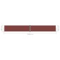 vidaXL Tenda da Sole Laterale Retrattile Marrone 160x1200 cm vidaXL Tenda da Sole Laterale Retrattile Marrone 160x1200 cm