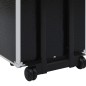 vidaXL Valigia Trolley per Cosmetici Alluminio Nero Design Coccodrillo vidaXL Valigia Trolley per Cosmetici Alluminio Nero Design Coccodrillo