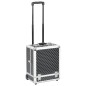 vidaXL Valigia Trolley per Cosmetici 35x29x45 cm Nera in Alluminio vidaXL Valigia Trolley per Cosmetici 35x29x45 cm Nera in Alluminio