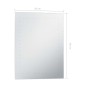 vidaXL Specchio da Parete a LED per Bagno 50x60 cm vidaXL Specchio da Parete a LED per Bagno 50x60 cm