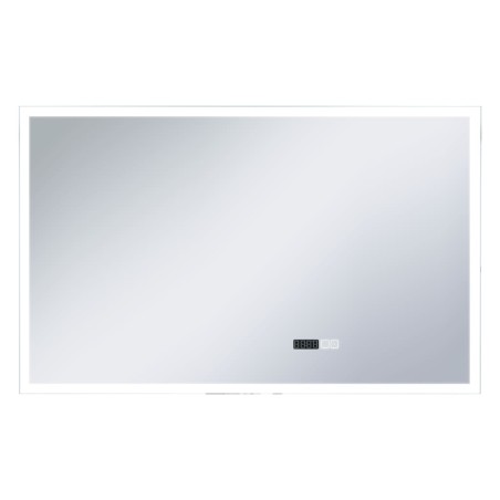 vidaXL Specchio LED Bagno con Sensore Tattile Schermo Orario 100x60cm