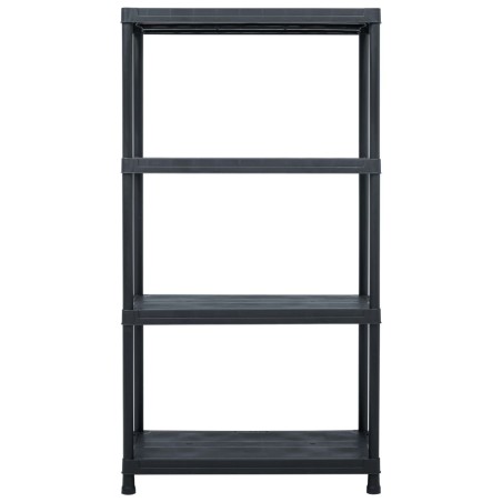 vidaXL Scaffale Nero 100 kg 60x30x138 cm in Plastica