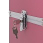 vidaXL Valigia Trolley per Cosmetici in Alluminio Rosa vidaXL Valigia Trolley per Cosmetici in Alluminio Rosa