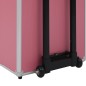 vidaXL Valigia Trolley per Cosmetici in Alluminio Rosa vidaXL Valigia Trolley per Cosmetici in Alluminio Rosa