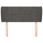 Testiera ad Orecchio Grigio Scuro 83x23x78/88 cm in Velluto Testiera ad Orecchio Grigio Scuro 83x23x78/88 cm in Velluto