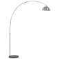vidaXL Lampada ad Arco 60 W Argento E27 170 cm vidaXL Lampada ad Arco 60 W Argento E27 170 cm