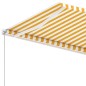 Tenda da Sole Retrattile Manuale Palo 450x300 cm Gialla Bianca Tenda da Sole Retrattile Manuale Palo 450x300 cm Gialla Bianca