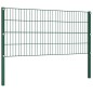 vidaXL Pannello di Recinzione con Pali in Ferro 1,7x0,8 m Verde vidaXL Pannello di Recinzione con Pali in Ferro 1,7x0,8 m Verde