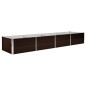 vidaXL Letto Rialzato Giardino Marrone 320x80x45 cm in Acciaio Zincato vidaXL Letto Rialzato Giardino Marrone 320x80x45 cm in Acciaio Zincato