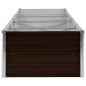 vidaXL Letto Rialzato Giardino Marrone 320x80x45 cm in Acciaio Zincato vidaXL Letto Rialzato Giardino Marrone 320x80x45 cm in Acciaio Zincato