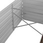 vidaXL Letto Rialzato Giardino Marrone 320x80x45 cm in Acciaio Zincato vidaXL Letto Rialzato Giardino Marrone 320x80x45 cm in Acciaio Zincato