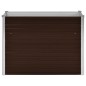 vidaXL Letto Rialzato Giardino Marrone 100x40x77 cm in Acciaio Zincato vidaXL Letto Rialzato Giardino Marrone 100x40x77 cm in Acciaio Zincato