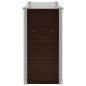 vidaXL Letto Rialzato Giardino Marrone 100x40x77 cm in Acciaio Zincato vidaXL Letto Rialzato Giardino Marrone 100x40x77 cm in Acciaio Zincato